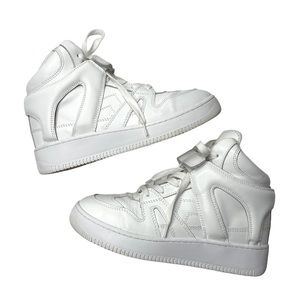 Isabel Marant | Brooklee High Top Sneakers in White Leather EU 38